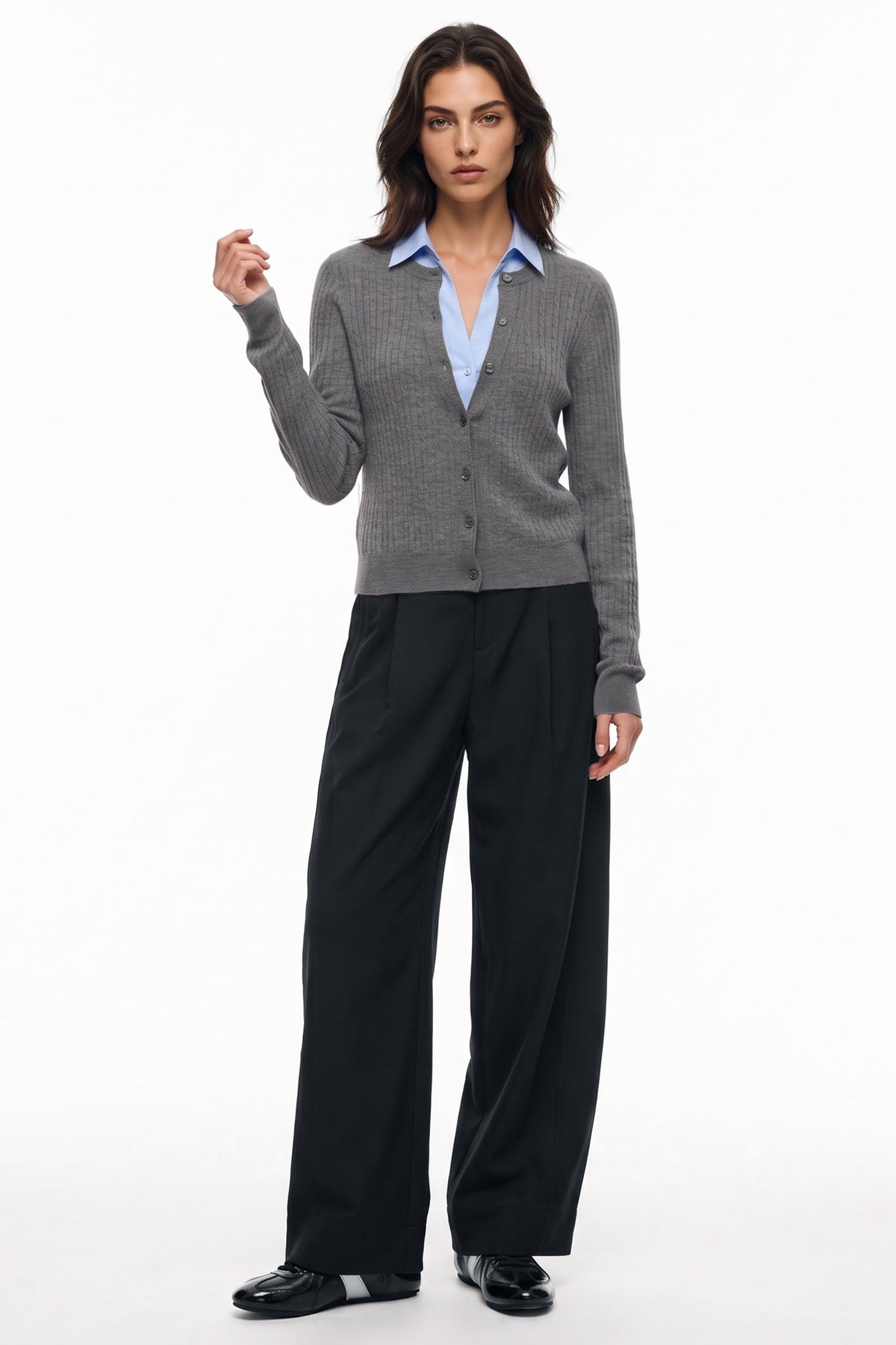 Anywhere™ Refined Cable-Knit Wool Cardigan | Women's Sweaters & Cardigans