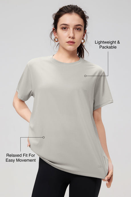 Anywhere™ Lightweight Breathable Short Sleeve Tee| Women's Short Sleeve T-shirt