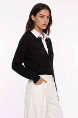 Anywhere™ Refined Cable-Knit Wool Cardigan | Women's Sweaters & Cardigans