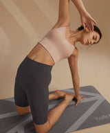 Echo V-Neck Ribbed Padded Yoga Bra | Women's Light Support Sports Bra