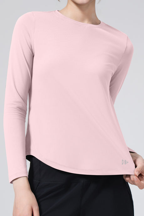 Anywhere™ Solid Color Long Sleeve Shirt| Women's Long Sleeve T-shirt