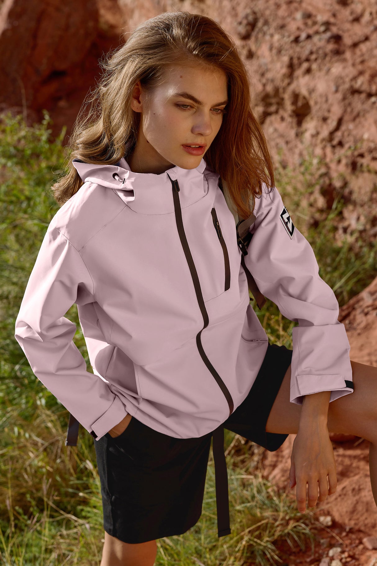 Anywhere™ Long Hooded Durable Waterproof Softshell Jacket| Women's Sports Jacket