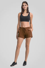 Pantaloncini da corsa foderati con pannelli in rete e coulisse in vita | Pantaloncini da corsa da donna 3''