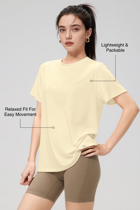 Anywhere™ Lightweight Breathable Short Sleeve Tee| Women's Short Sleeve T-shirt