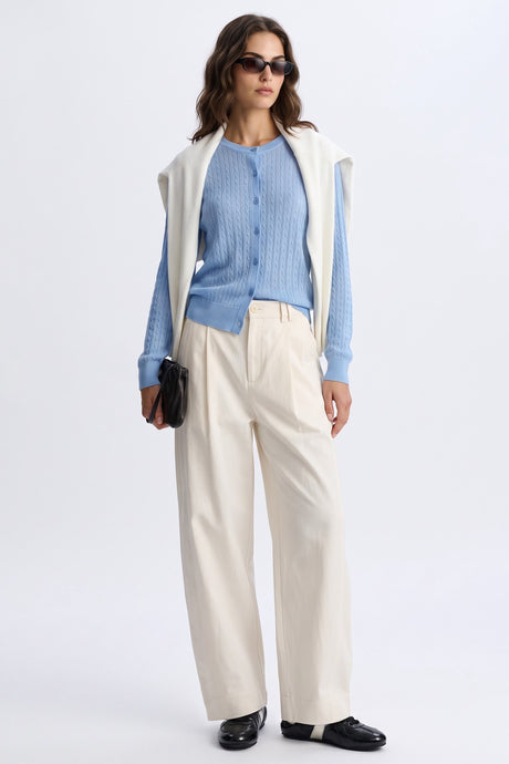 Anywhere™ Refined Cable-Knit Wool Cardigan | Women's Sweaters & Cardigans - image 4