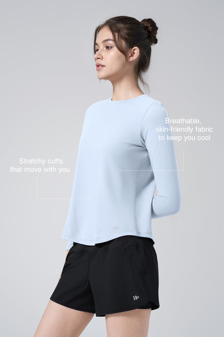 Anywhere™ Solid Color Long Sleeve Shirt | Women's Long Sleeve T-shirt