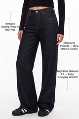 Anywhere™ Vintage High-Rise Straight-Leg Denim Jeans | Women's Pants