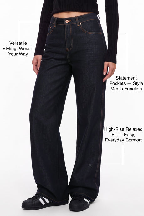 Anywhere™ Vintage High-Rise Straight-Leg Denim Jeans | Women's Pants - image 3