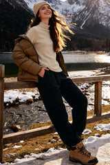 Pantalones impermeables con forro polar Anywhere de 76 cm | Pantalones deportivos para mujer