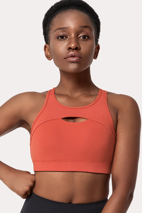 Enfold™ Airflow Cross Back High Support Running Bra | Women's High Support Sports Bra (Plus Size)
