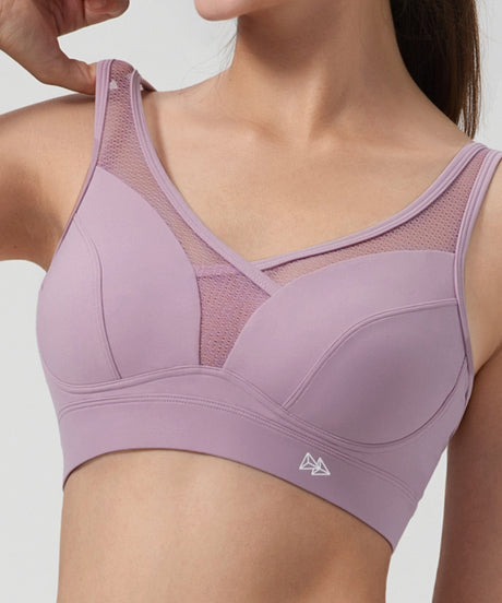 Shift Petal Style Mesh Adjustable Sports Bra | Women's  Medium Support Sports Bra