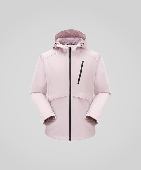 Anywhere Long Hooded Durable Waterproof Softshell Jacket| Women's Sports Jacket