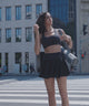 Falda de tenis con bolsillos de malla esculpida | Falda deportiva para mujer