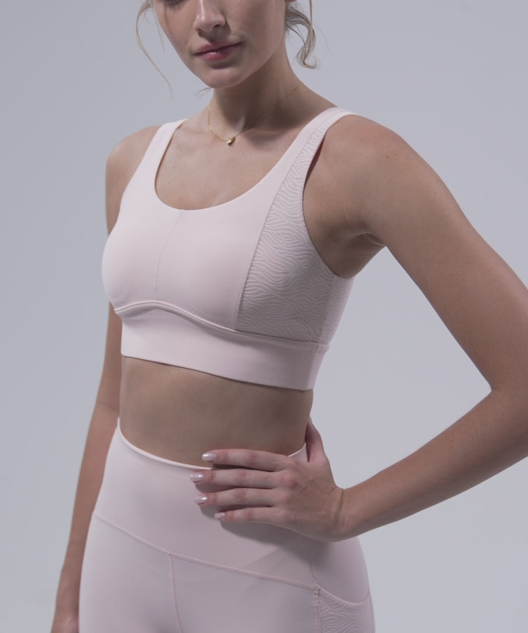 Anywhere Side Mesh Doppelträger-Yoga-BH | Leicht stützender Sport-BH für Damen