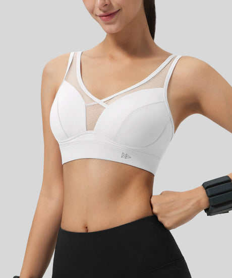 Shift Style Mesh Adjustable Sports Bra | Medium Support Sports Bra