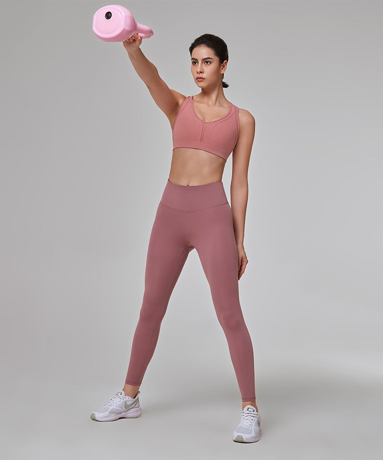 Pink Vibe Crossover Sports Bra – Rigged active
