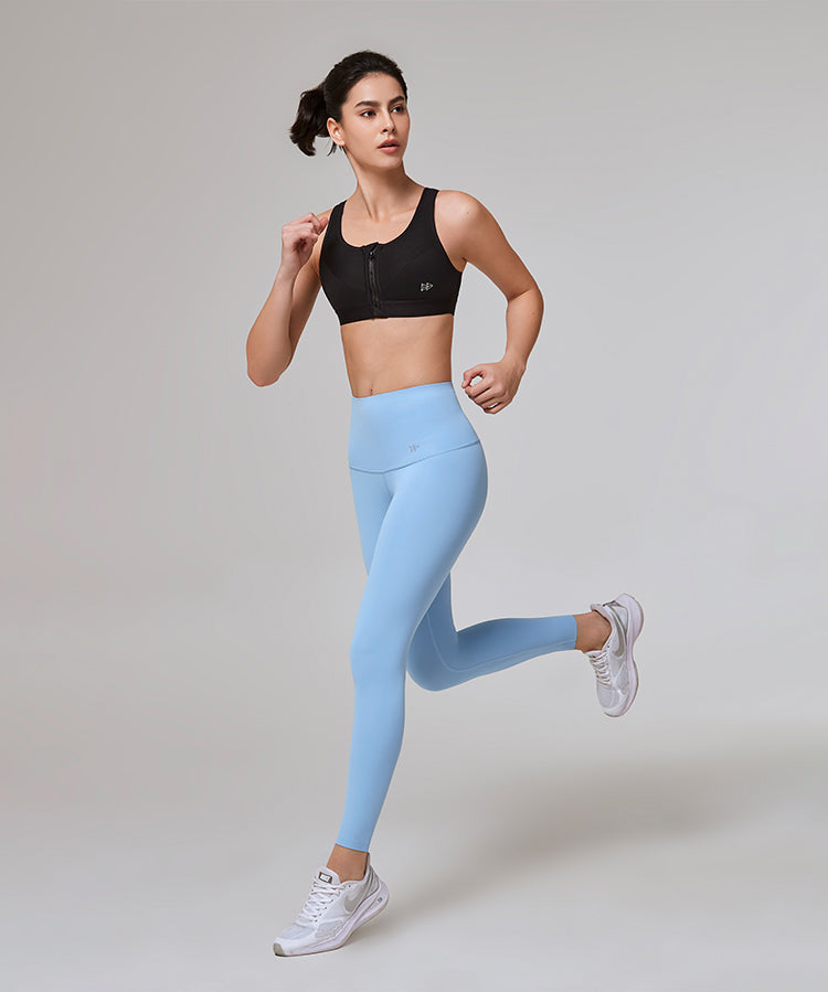 Sujetador deportivo con cremallera Power Classic | Sujetador deportivo de alta sujeción para mujer