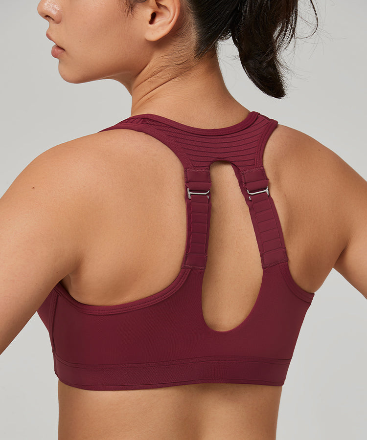 Power Adjustable Padded Running Bra | Women's High Support Sports Bra