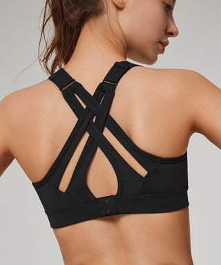  Yvette Sports Bra High Impact Adjustable Criss