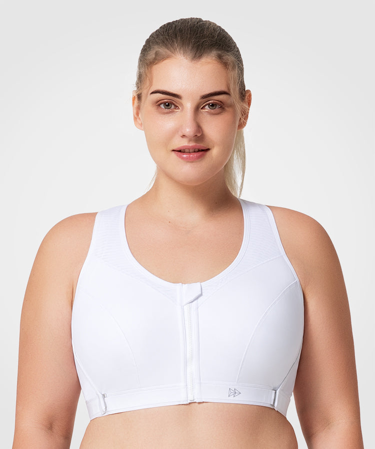 Reggiseno da corsa imbottito regolabile Power | Reggiseno sportivo ad alto sostegno da donna (taglie forti)