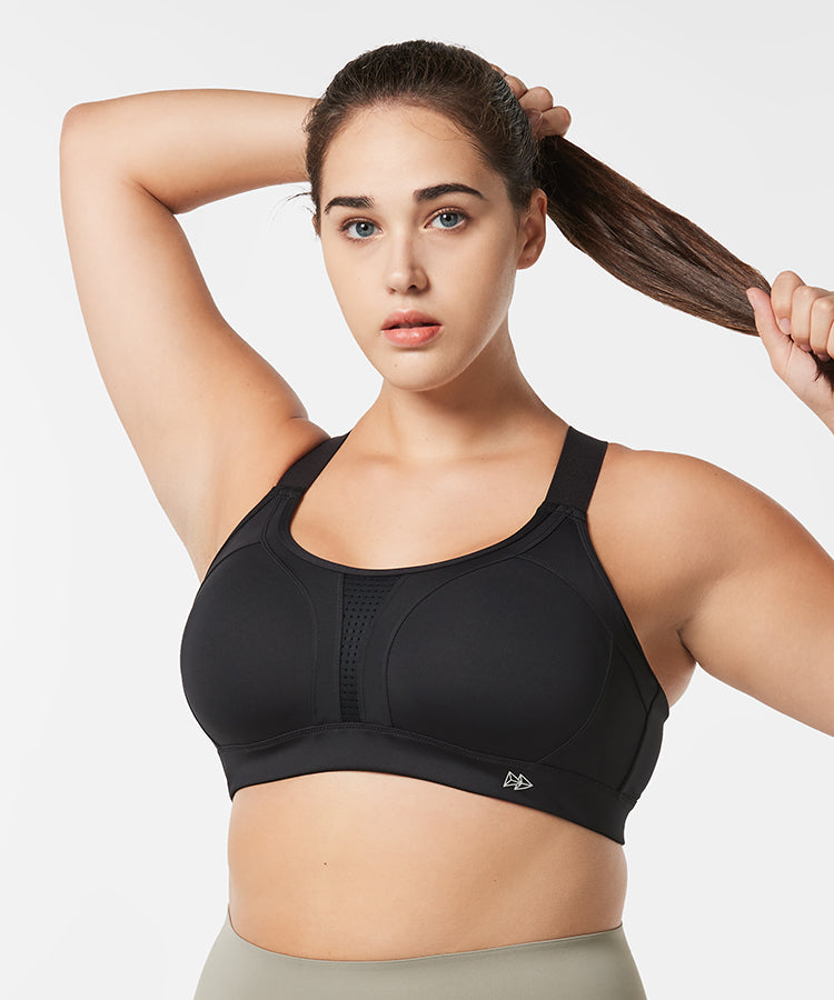 Power Adjustable Crisscross Padded Running Bra | Women's High Support Sports Bra