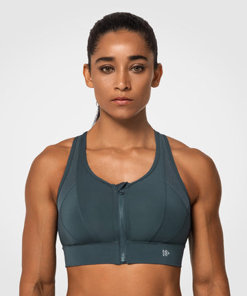 Ultimate Sports Bra - Front Zip, Adjustable, High Impact Sports