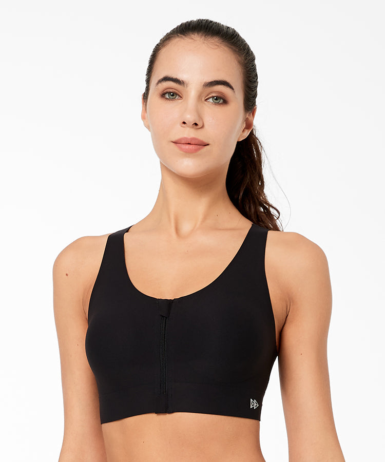 LLD Heathered Live Love Run Medium Impact Sports Bra