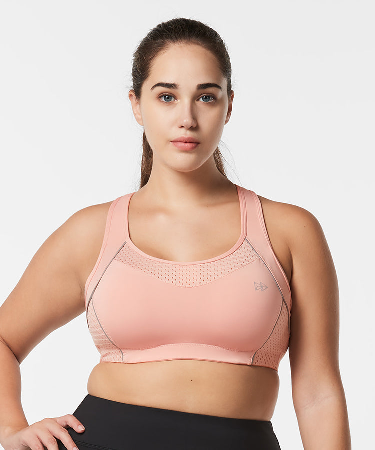 Gepolsterter Lauf-BH „Sculpt Racerback Line“ | Sport-BH mit starkem Halt für Damen (Übergröße)