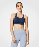 Shift V-Ausschnitt Mesh gepolsterter Lauf-BH | Damen Sport-BH mit starkem Halt