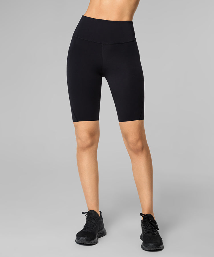 Echo High Waist Cropped Laufshorts 9 Zoll | Damen Sportshorts mit starkem Halt