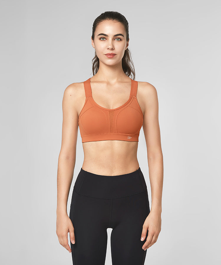 Power Adjustable Crisscross Padded Running Bra | Women's High Support Sports Bra