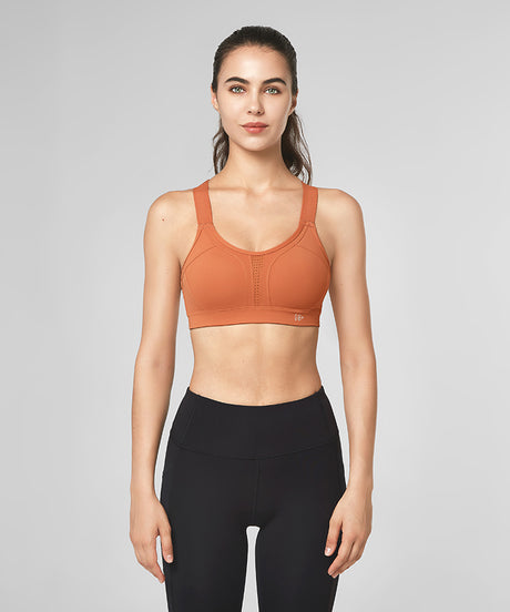 Justerbar löpar-BH med vadderad kors | Sport-BH med högt stöd för kvinnor (plus size)