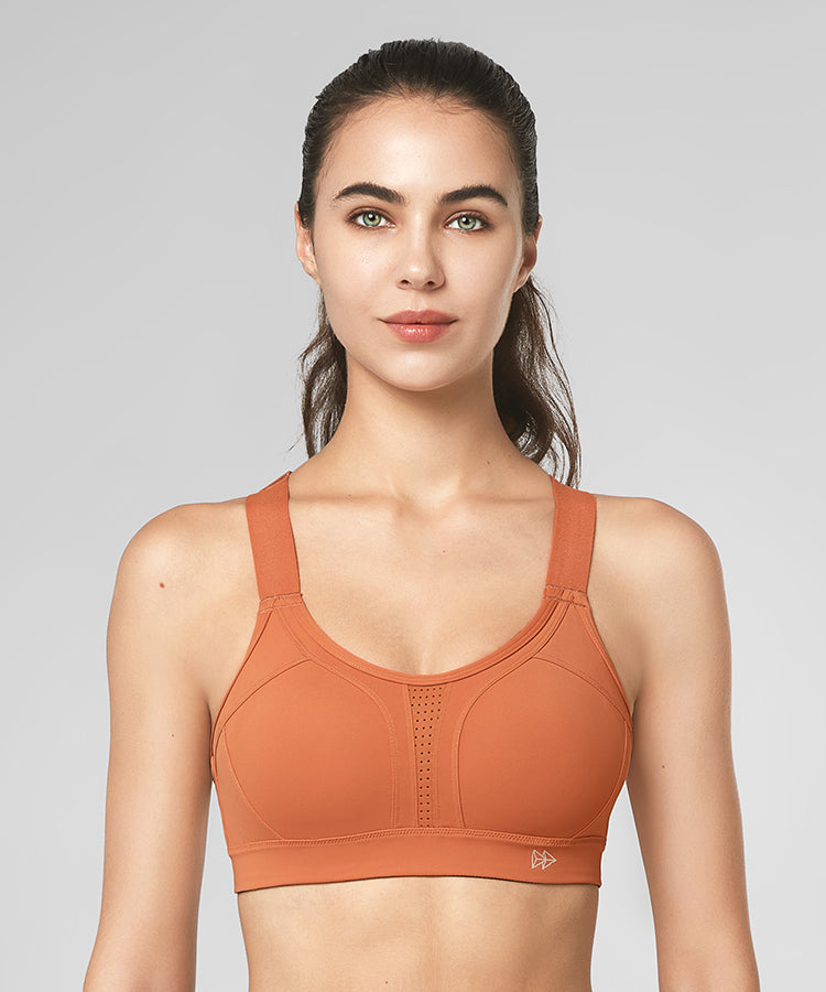 Power Adjustable Cross Back Padded Running Bra | Women's High Support  Sports Bra