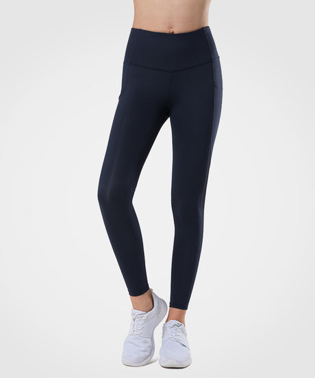 Sculpt Side Pocket Mesh Running Leggings | Women's High Support Leggings