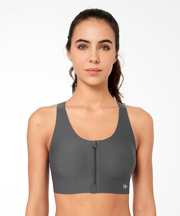 Echo V-Neck Ribbed Padded Yoga Bra