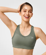 Shift Racerback Breathable Full-Coverage Running Bra | Women's High Support Sports Bra