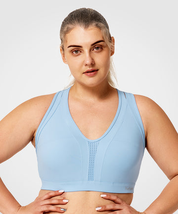 Womens Sports Bras High Impact Zip Front Plus Size Sports Bra, Cross Back  Zipper Vest Workout Tops (Color : 1N5359B (24V), Size : X-Large)