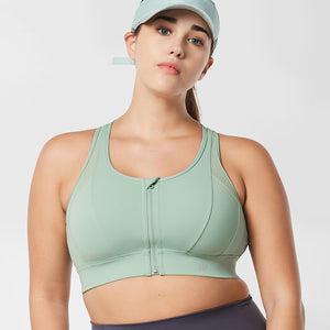 Power Cross Racerback Running Bra | Women's High Support Sports Bra (Plus  Size)