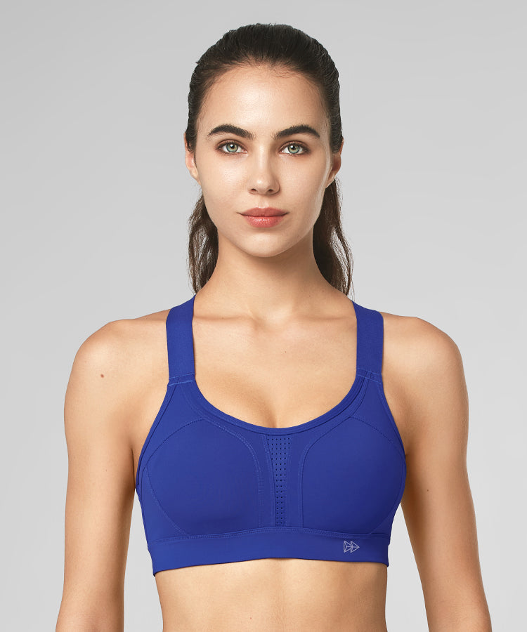 Yvette High Impact Sports Bra For Women High Support Adjustable Straps  Running Workout Bra For Large Bust