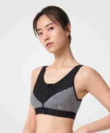 Zip-Front Unpadded High-Support Sports Bra | Women's High Support Sports Bra