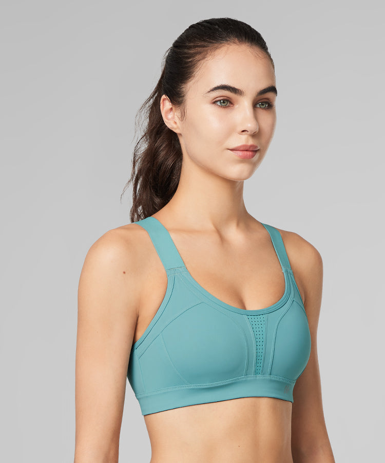 Yvette Sports Bra Plus Size Adjustable - High Medium Palestine