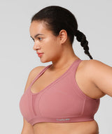 Power Cross Back gepolsterter Lauf-BH | Sport-BH mit starkem Halt für Damen (Übergröße)