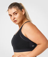Power Zip Front Breathable Full-Coverage Running Bra | Women's High Support Sports Bra