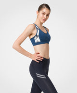 Sculpt Criss Cross Padded Gym Bra | Women's High Support Sports Bra (Plus Size)