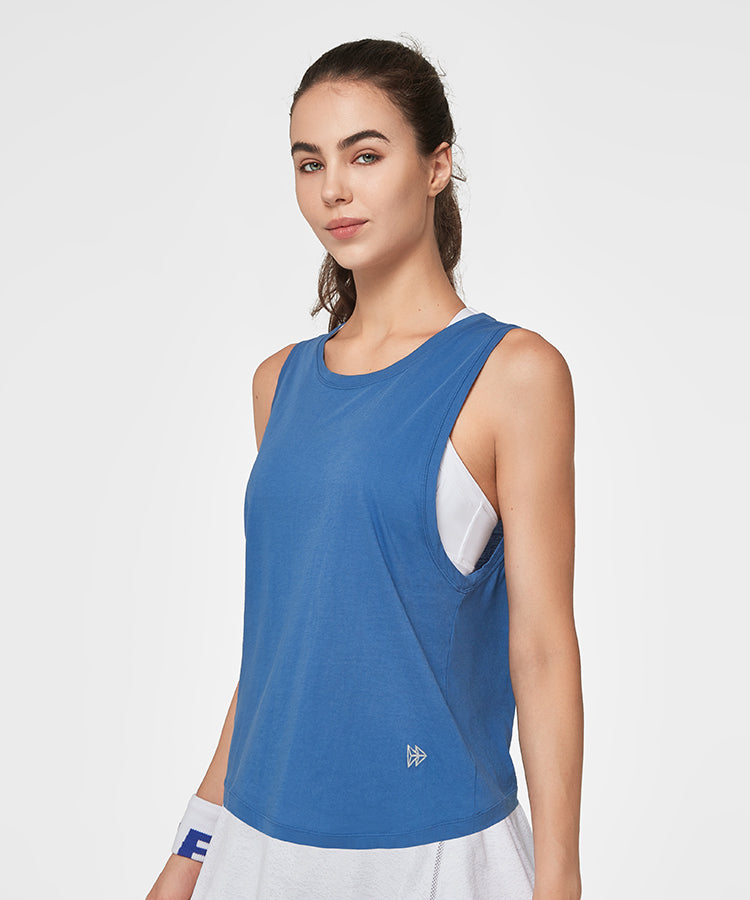 Shift Organic Cotton Gym Tank  Women's Sports Tank – Yvette