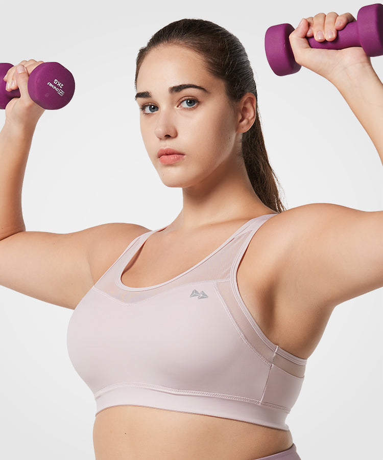 Shift Racerback Breathable Full-Coverage Running Bra | Women's High Support Sports Bra