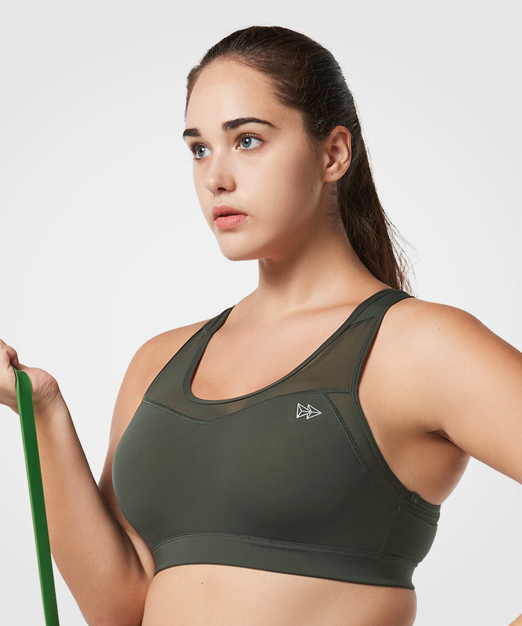 Shift Racerback Breathable Full-Coverage Running Bra | Women's High Support Sports Bra