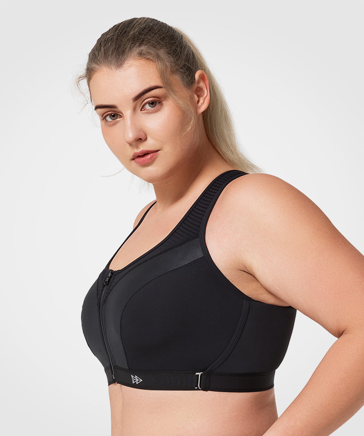 Reggiseno da corsa imbottito regolabile Power | Reggiseno sportivo ad alto sostegno da donna (taglie forti)
