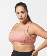 Sculpt Racerback Line Padded Running Bra | Women's High Support Sports Bra (Plus Size)
