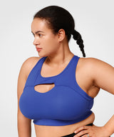 Sujetador para correr con relleno calado Enfold | Sujetador deportivo de sujeción alta para mujer (talla grande)